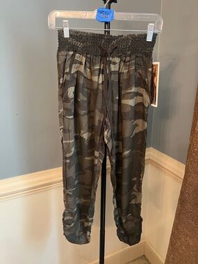 Rewash Olive & Black Camo Elastic Waist Joggers